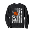 Grandpa Ballers Funny Usa Flag Soccer Sweatshirt - Custom Art Print Unisex - T-Shirt, Sweatshirt, Hoodie
