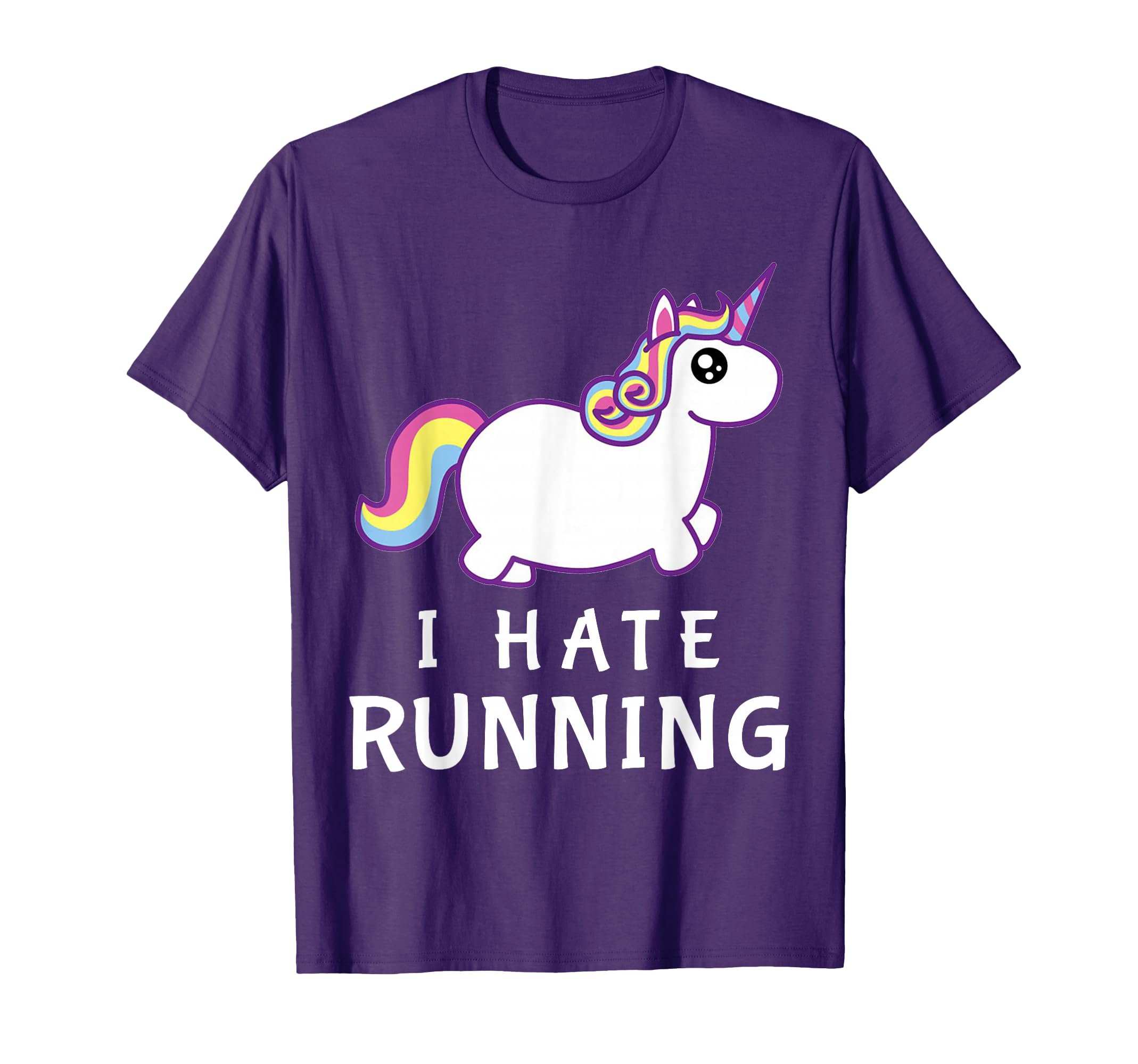 I Hate Running Unicorn Fat Unicorn T-Shirt - Aesthetic Graphic Men Women - T-Shirt, Sweatshirt, Hoodie