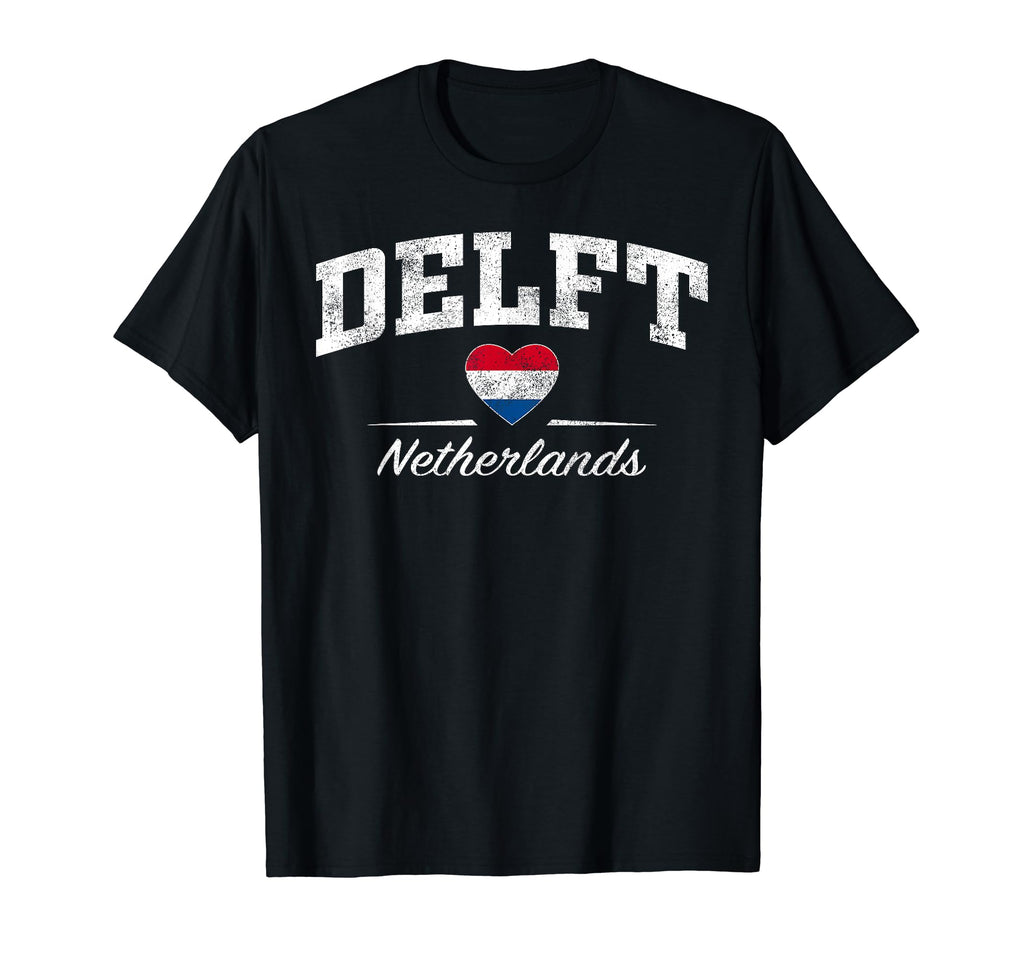 Delft Netherlands Nederland T-Shirt - Trendy Graphic for Adults - T-Shirt, Sweatshirt, Hoodie