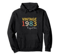 Year 1983 Gift Birthday Mom Dad Hoodie - Trendy Graphic for Adults - T-Shirt, Sweatshirt, Hoodie