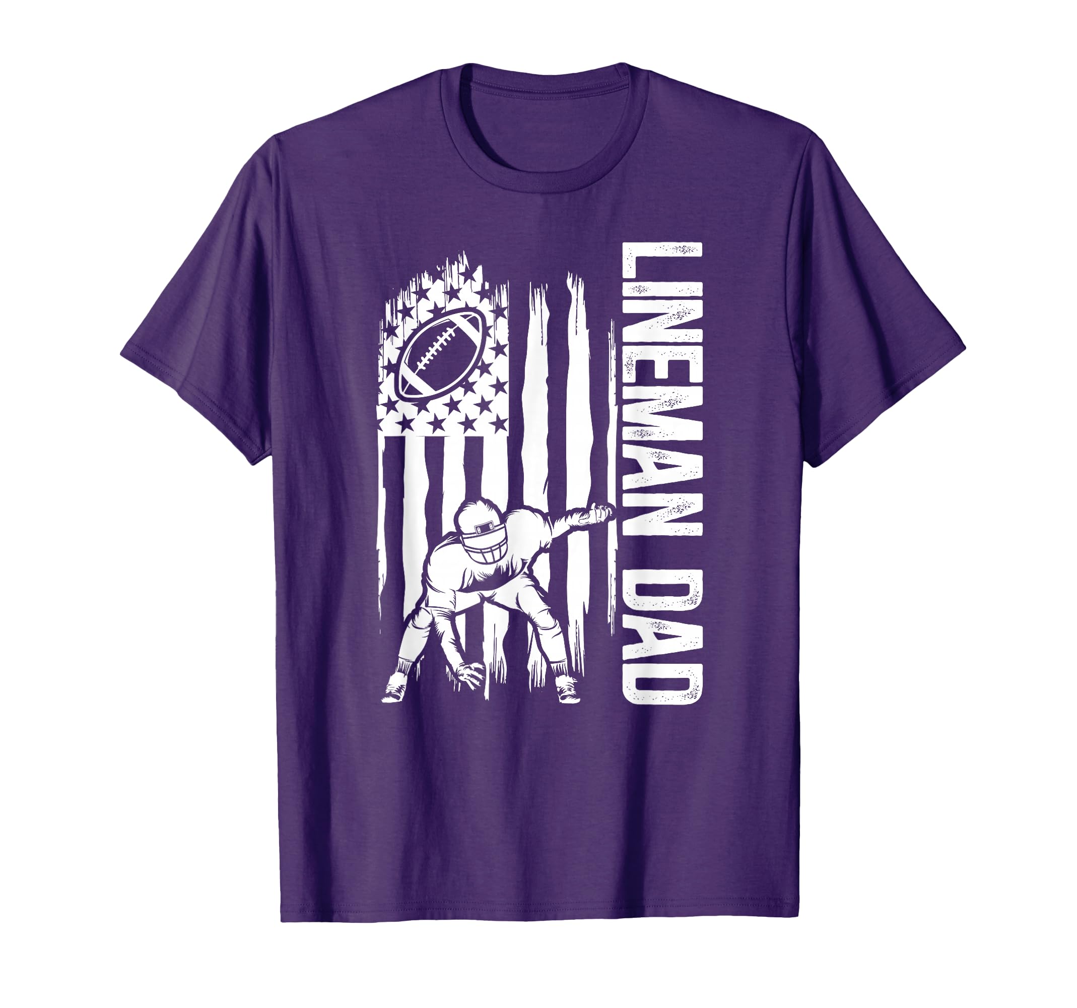 Football Lineman Dad Football T-Shirt - Aesthetic Graphic Men Women - T-Shirt, Sweatshirt, Hoodie