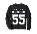 Number 55 Custom Proud Soccer Sweatshirt - Casual Everyday Wear for Adults - T-Shirt, Sweatshirt, Hoodie