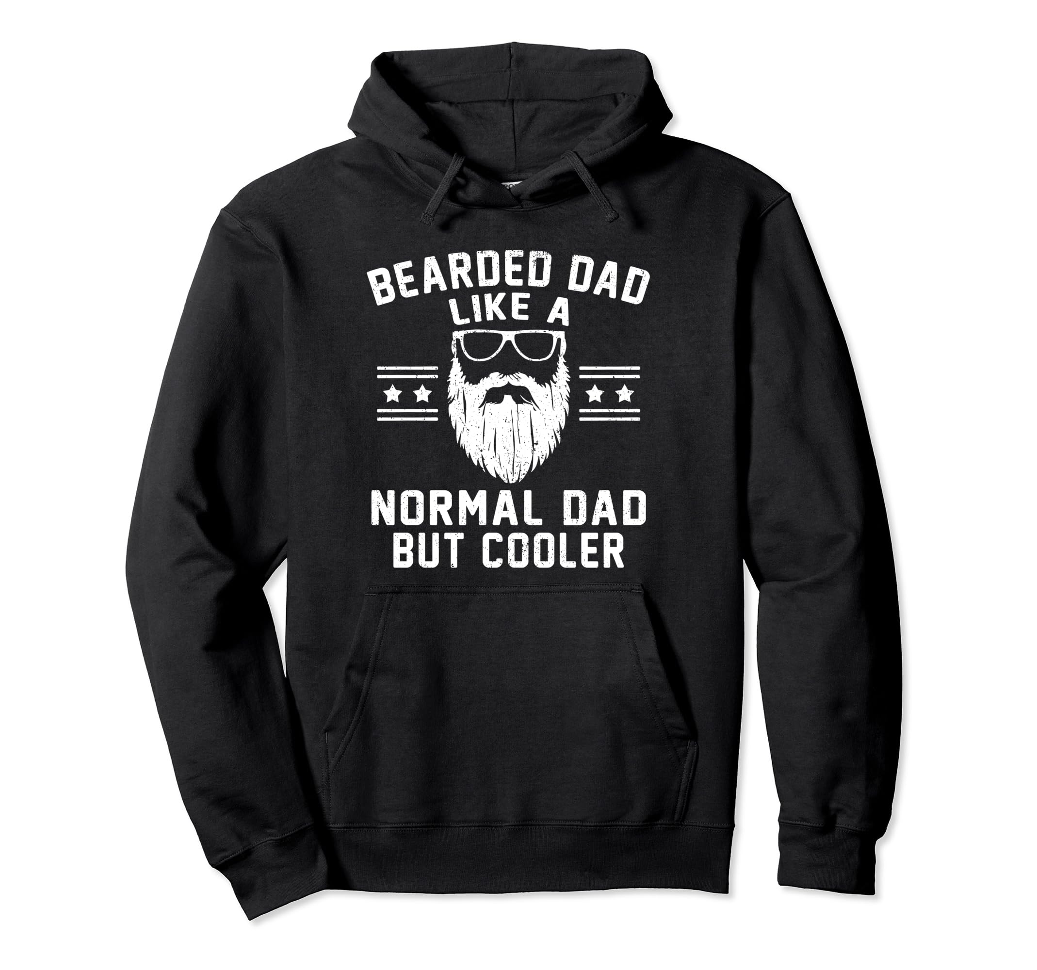 Cooler Bearded Dad Novelty Funny Beard Hoodie - Aesthetic Graphic Unisex - T-Shirt, Sweatshirt, Hoodie