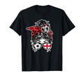 Messy Bun Hair English Soccer England T-Shirt - Unique Graphic Unisex - T-Shirt, Sweatshirt, Hoodie