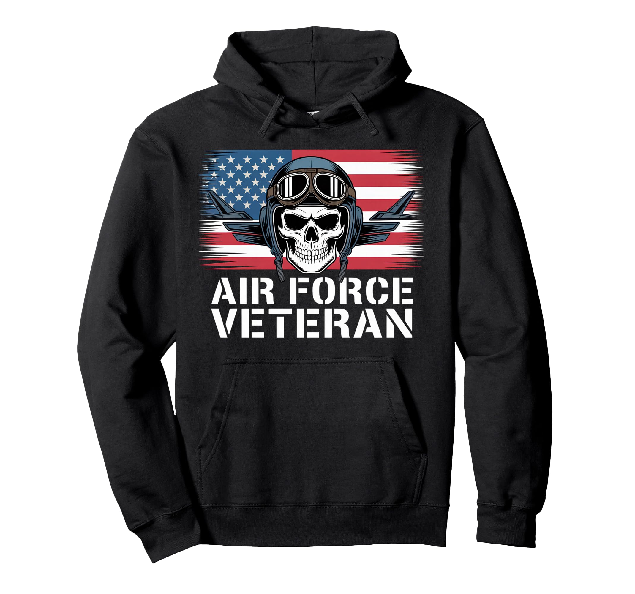 Air Force Veteran Us American Flag Dad Hoodie - Graphic Print for Adults - T-Shirt, Sweatshirt, Hoodie