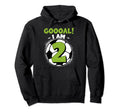 2 Year Old Birthday Soccer Themed Hoodie - Minimalist Print for Adults - T-Shirt, Sweatshirt, Hoodie