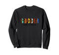 Soccer Love Peace Funny Colorful Sweatshirt - Novelty Apparel for Adults - T-Shirt, Sweatshirt, Hoodie