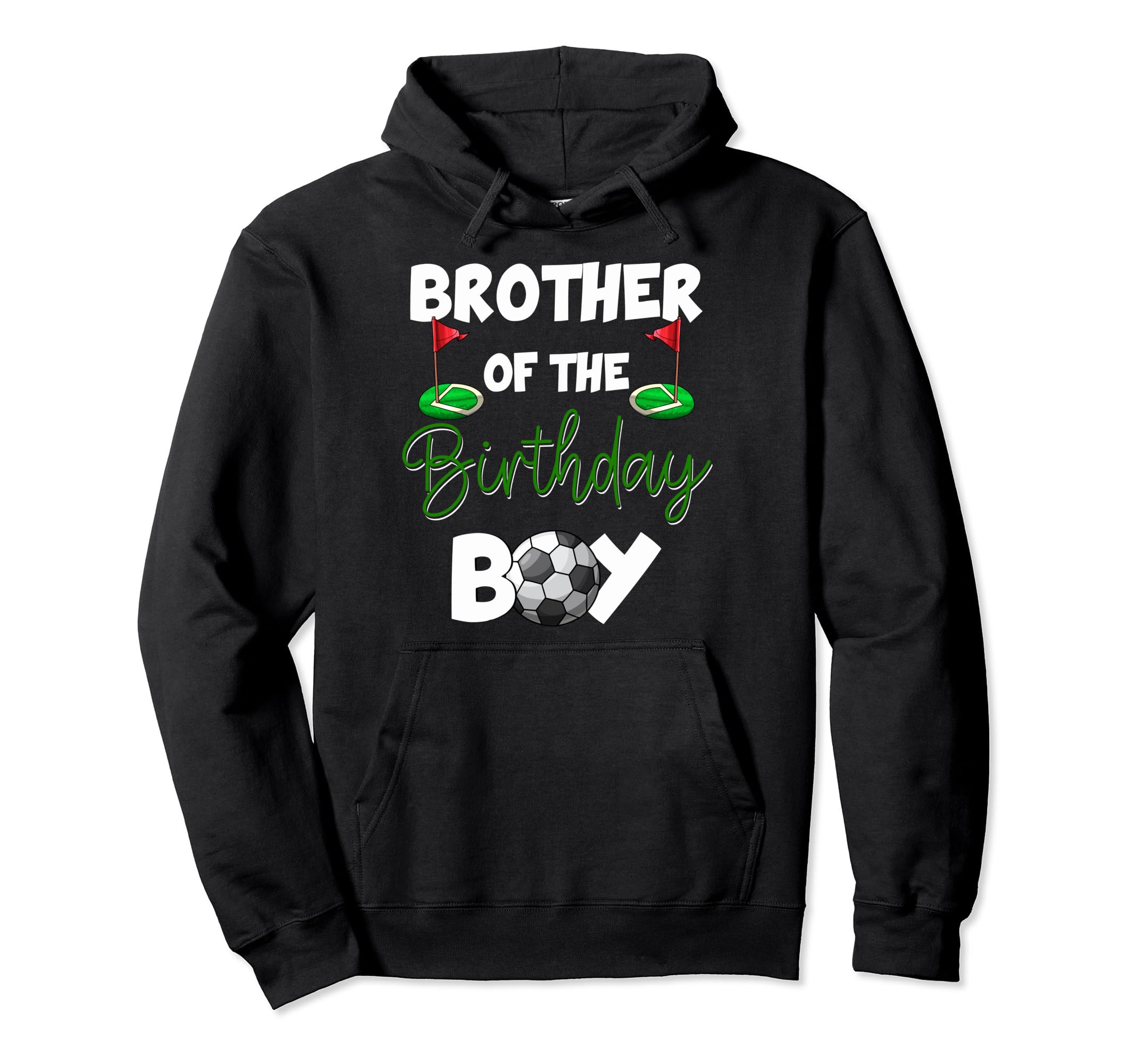 Brother Birthday Soccer Birthday Hoodie - Minimalist Print for Adults - T-Shirt, Sweatshirt, Hoodie