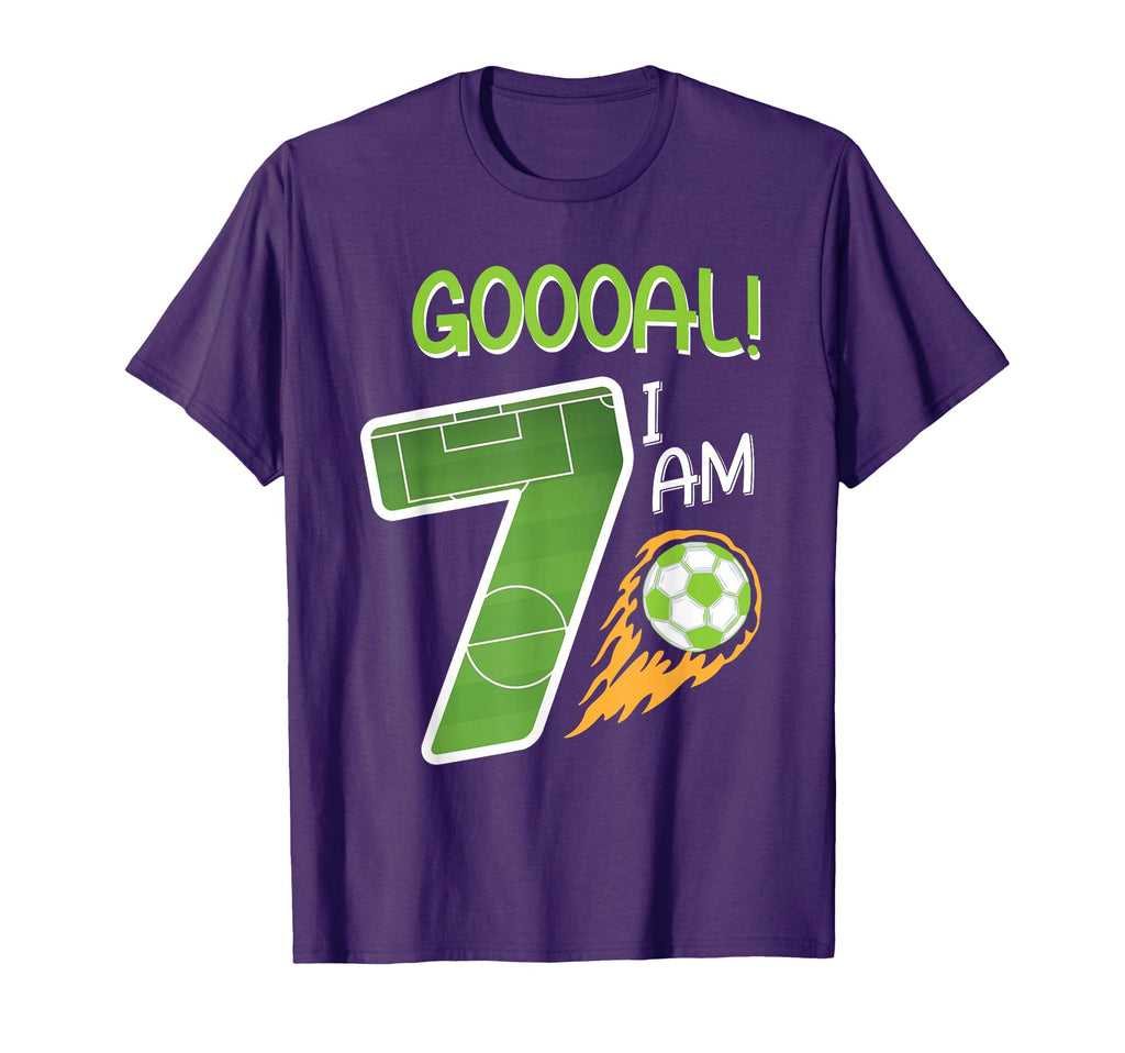 Soccer Im 7 Years Old Birthday T-Shirt - Graphic Print Unisex - T-Shirt, Sweatshirt, Hoodie