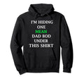 Dad Bod Hiding One Mean Dad Bod Hoodie - Minimalist Print for Adults - T-Shirt, Sweatshirt, Hoodie
