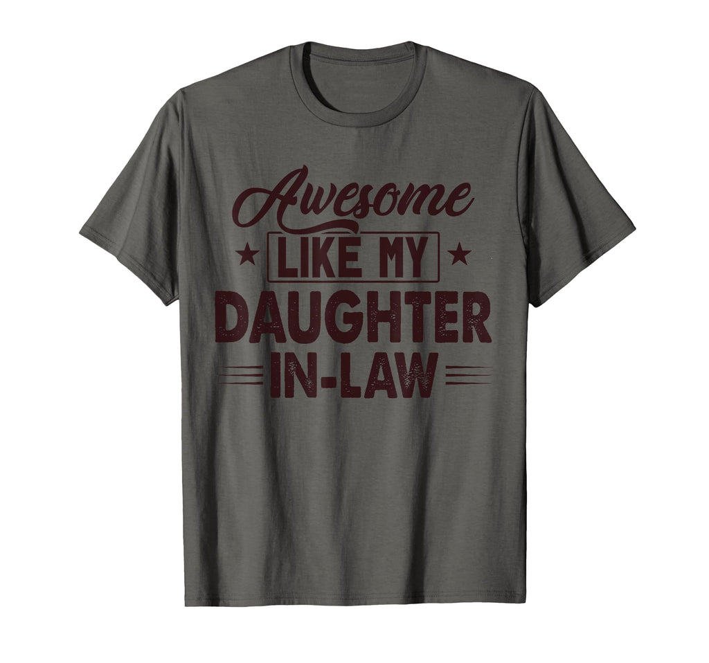 Awesome Like My Daughter Dad Funny T-Shirt - Minimalist Print Men Women - T-Shirt, Sweatshirt, Hoodie