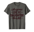 Awesome Like My Daughter Dad Funny T-Shirt - Minimalist Print Men Women - T-Shirt, Sweatshirt, Hoodie