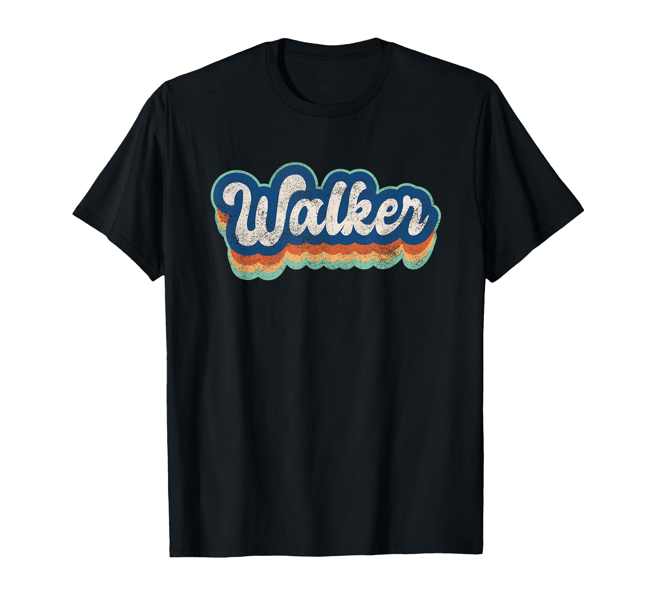 Walker First Name 70S 80S T-Shirt - Fun Novelty Design for Adults - T-Shirt, Sweatshirt, Hoodie