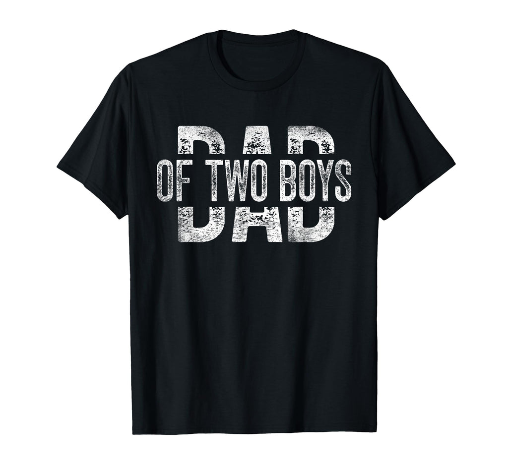 Dad Two Gifts Daddy 2 Sons Fathers Day T-Shirt - Aesthetic Graphic Unisex - T-Shirt, Sweatshirt, Hoodie
