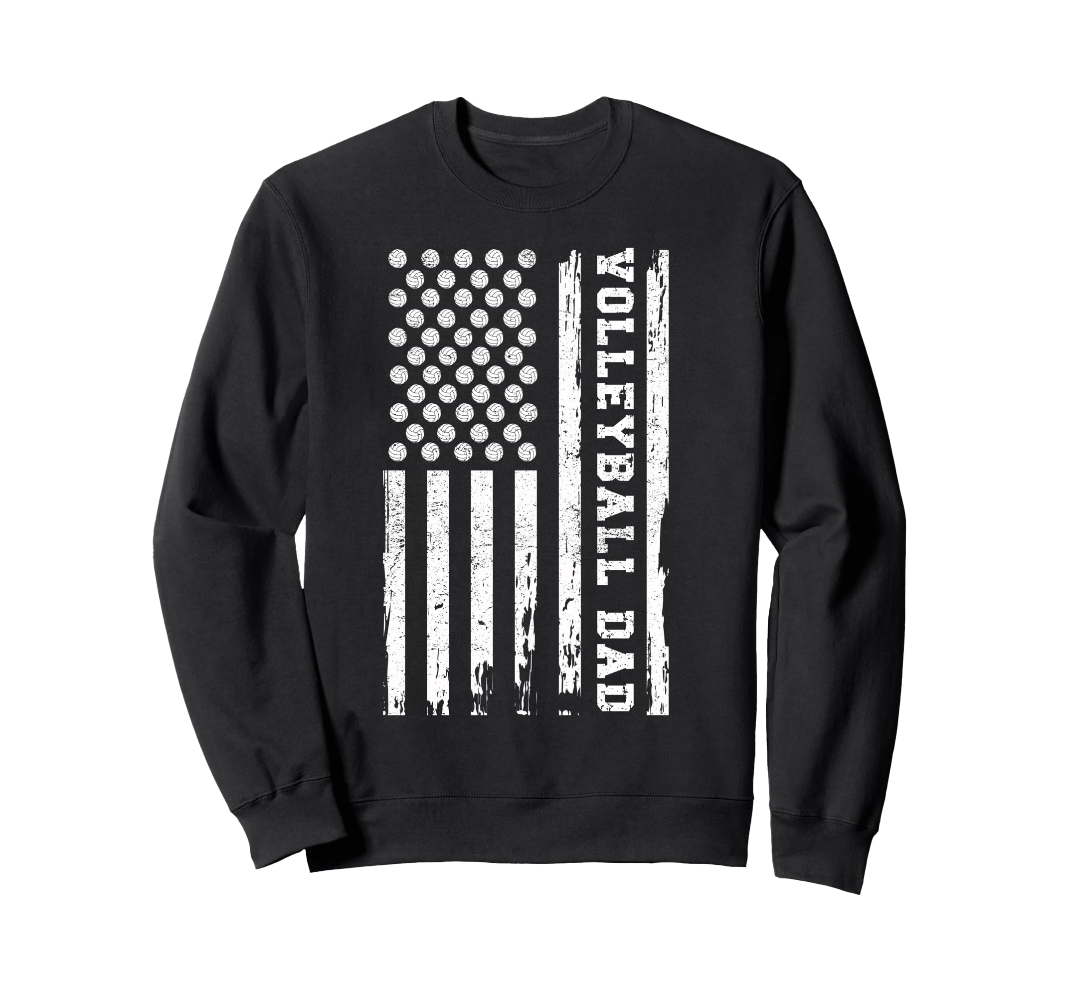Usa Flag Volleyball Lover Dad Player Sweatshirt - Novelty Apparel Unisex - T-Shirt, Sweatshirt, Hoodie