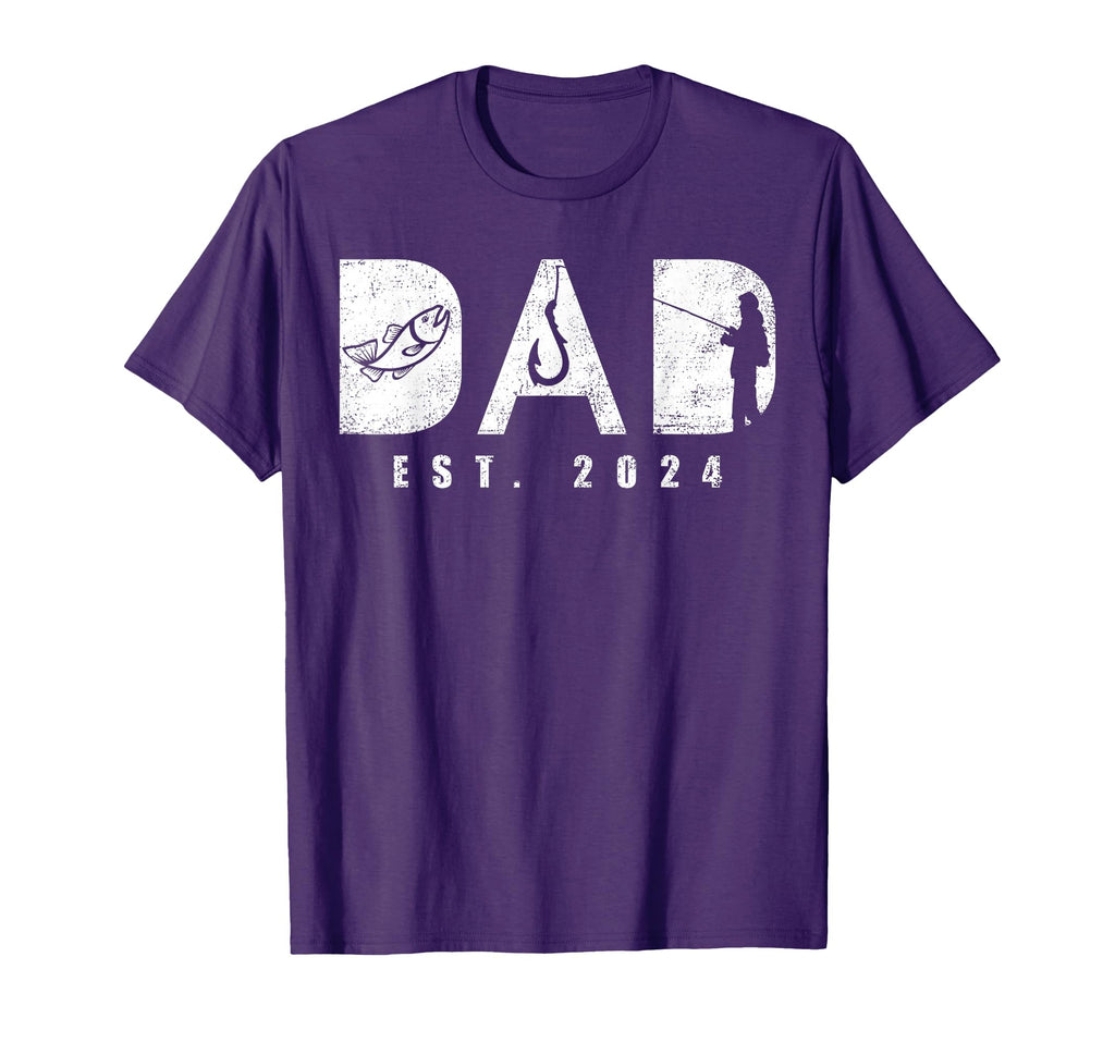 Dad Est 2024 Fishing Dad To Be New T-Shirt - Streetwear Style Men Women - T-Shirt, Sweatshirt, Hoodie