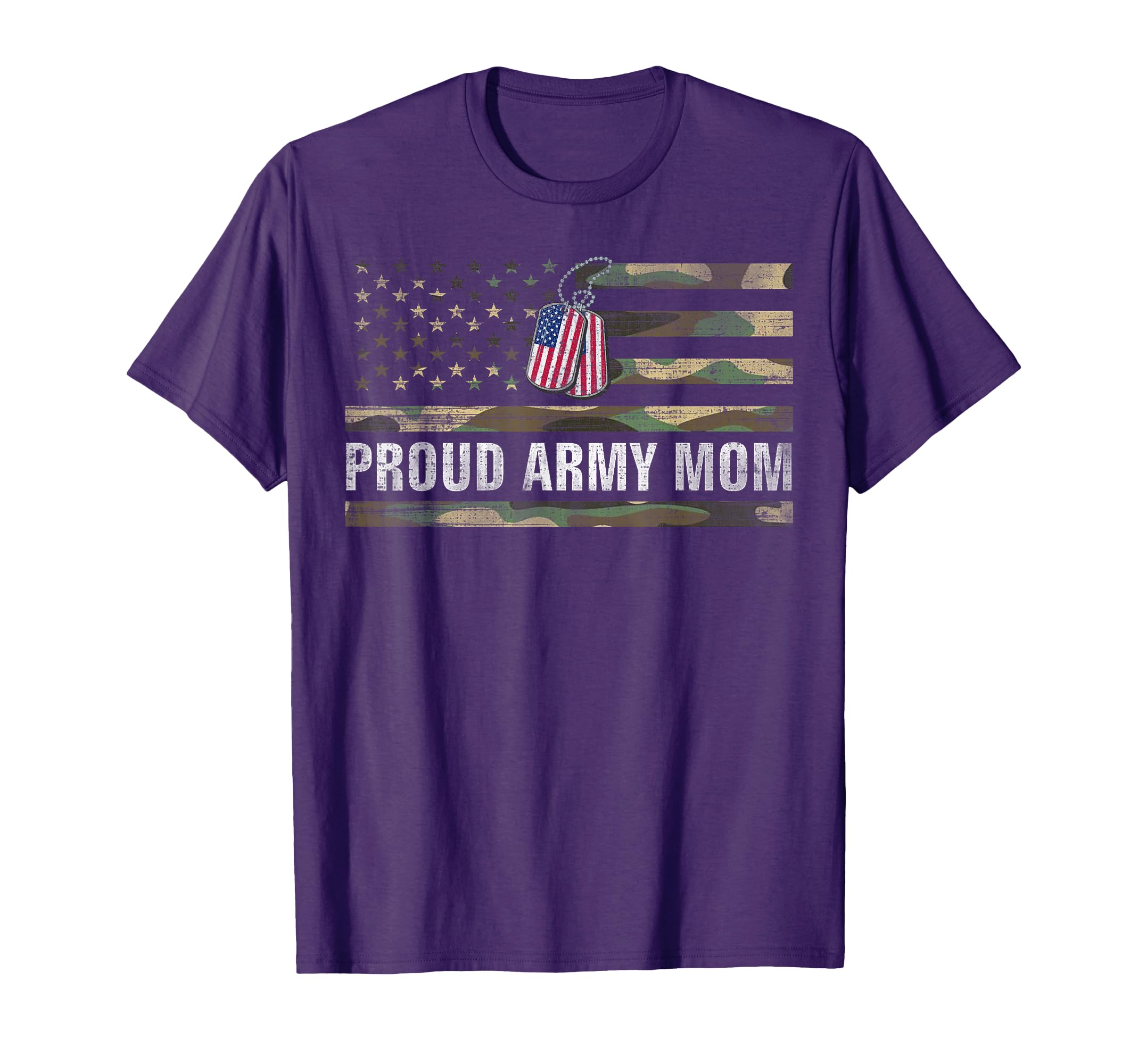 American Flag Proud Army Mom Veteran T-Shirt - Unique Graphic Men Women - T-Shirt, Sweatshirt, Hoodie