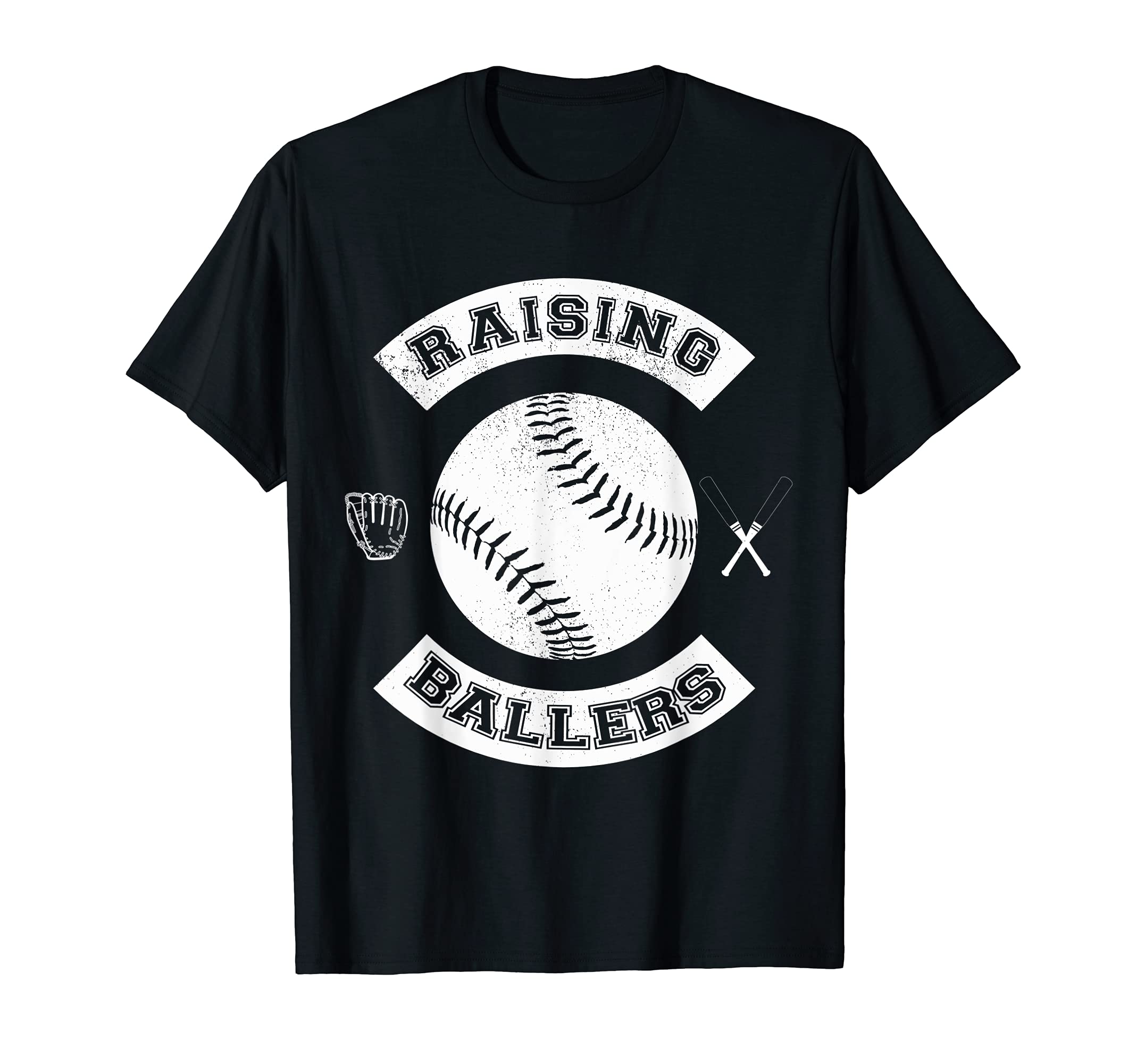 Raising Ballers Baseball Softball Players T-Shirt - Novelty Apparel Unisex - T-Shirt, Sweatshirt, Hoodie