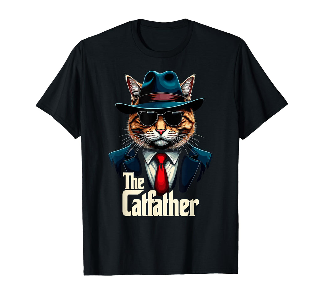 Catfather Cat Dad Cats Lover Cat T-Shirt - Casual Everyday Wear for Adults - T-Shirt, Sweatshirt, Hoodie