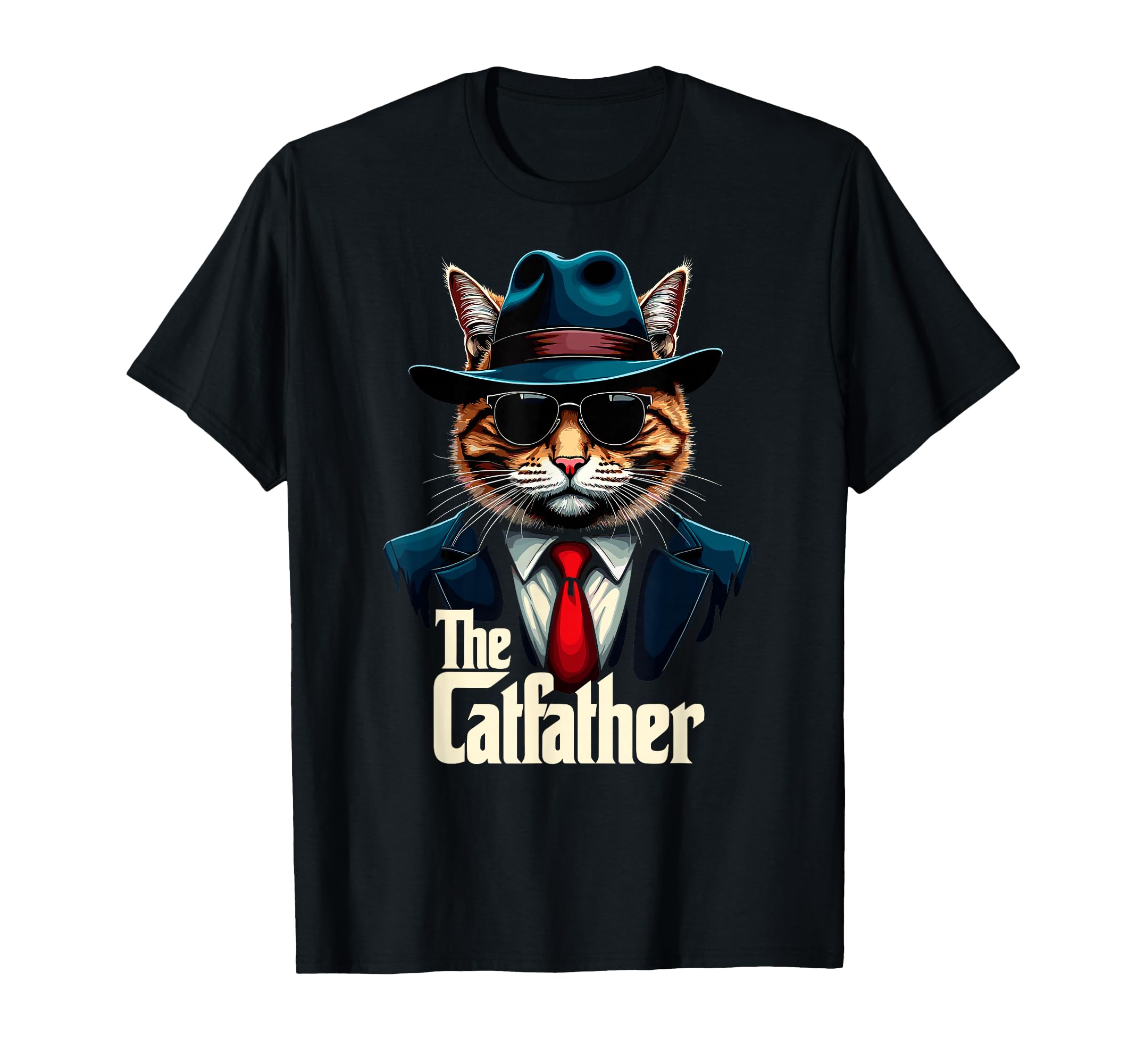 Catfather Cat Dad Cats Lover Cat T-Shirt - Casual Everyday Wear for Adults - T-Shirt, Sweatshirt, Hoodie