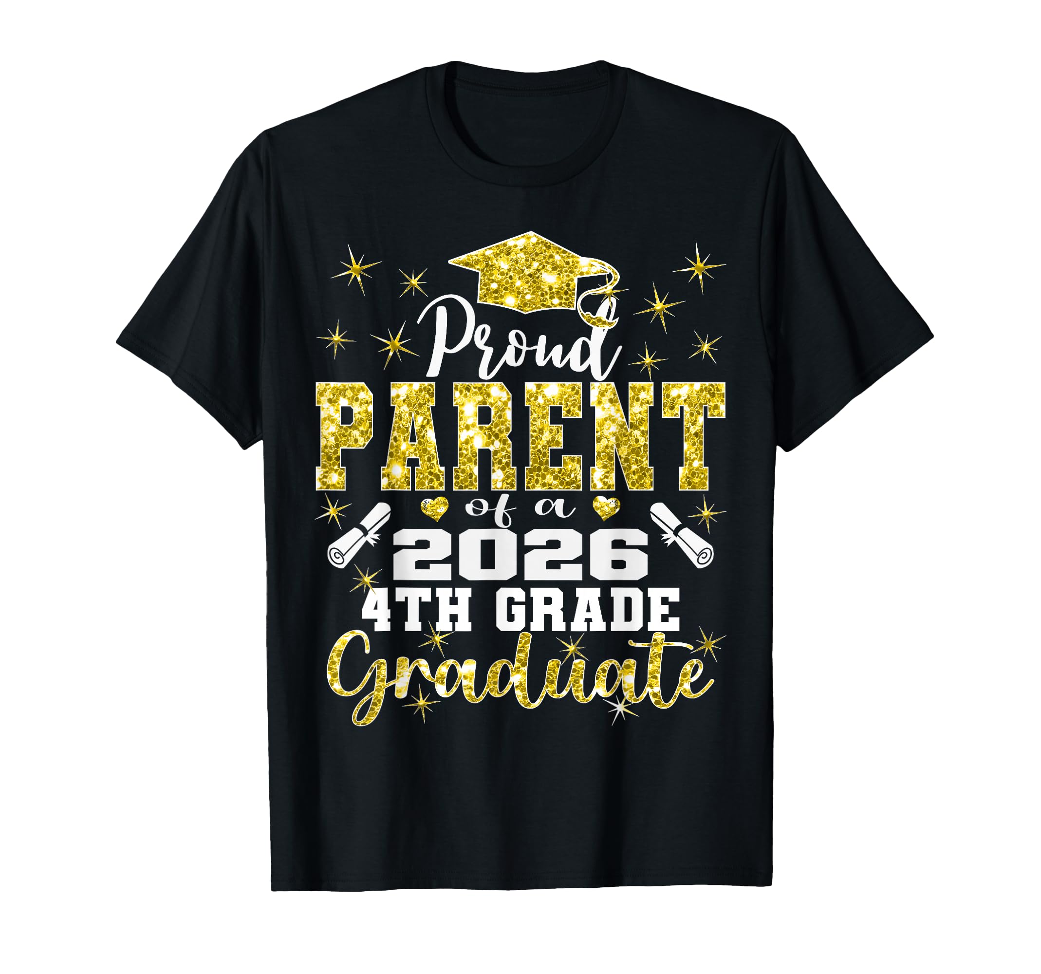 Proud Parent 4Th Grade Graduate 2026 T-Shirt - Minimalist Print Men Women - T-Shirt, Sweatshirt, Hoodie