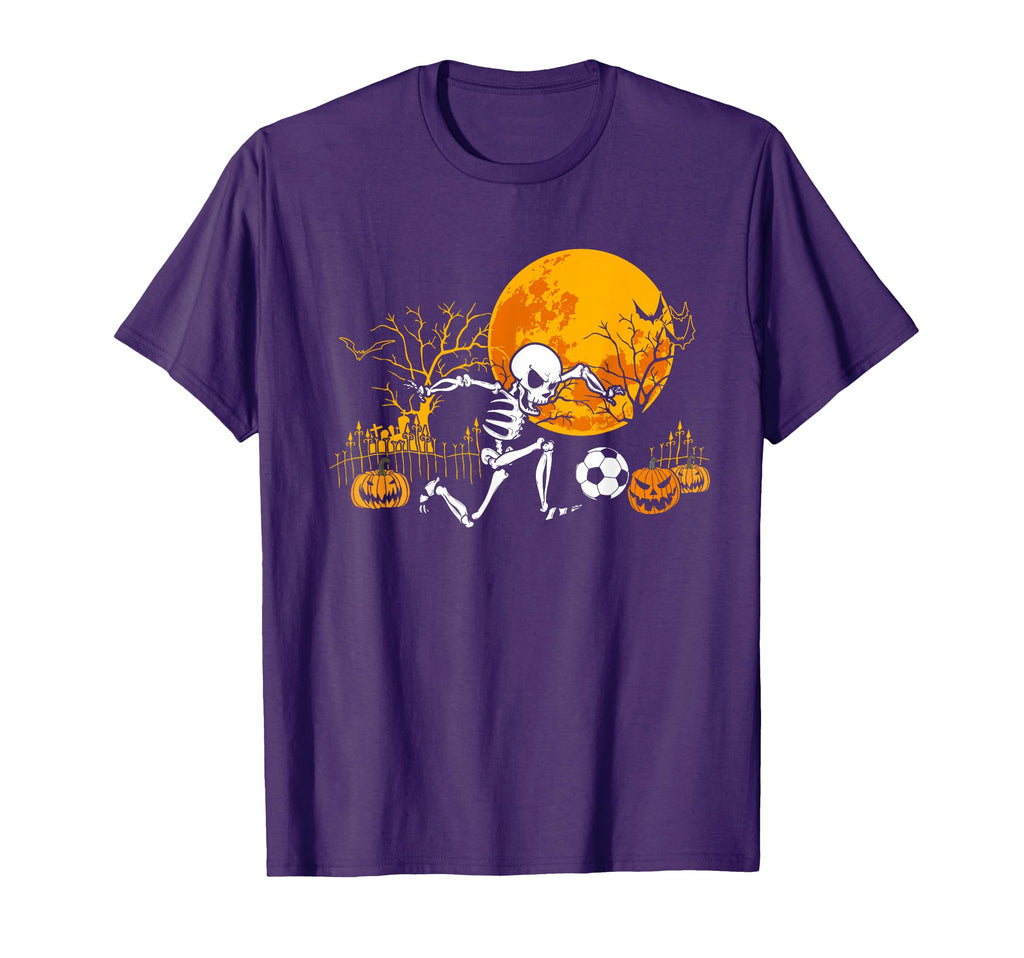 Soccer Skeleton Halloween Soccer T-Shirt - Casual Everyday Wear for Adults - T-Shirt, Sweatshirt, Hoodie
