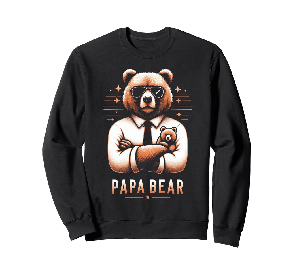 Papa Bear Funny Bears Animal Lover Sweatshirt - Unique Graphic Men Women - T-Shirt, Sweatshirt, Hoodie