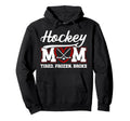 Hockey Mom Tired Frozen Broke Ice Hoodie - Trendy Graphic for Adults - T-Shirt, Sweatshirt, Hoodie
