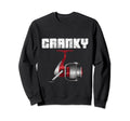 Funny Fishing Cranky Fishing Reel Fish Sweatshirt - Novelty Apparel Unisex - T-Shirt, Sweatshirt, Hoodie