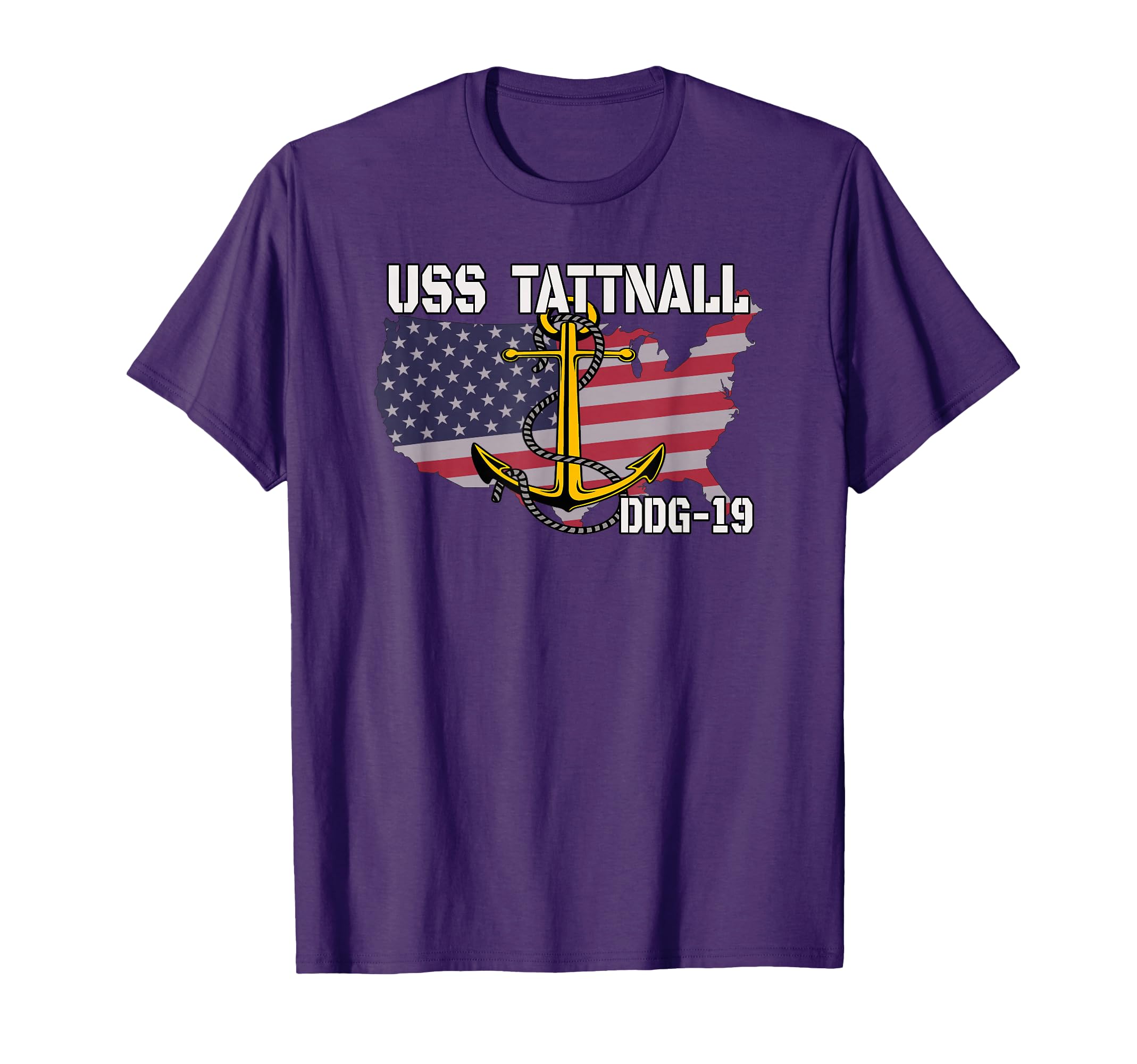 Uss Tattnall Ddg 19 Destroyer Veteran T-Shirt - Unique Graphic for Adults - T-Shirt, Sweatshirt, Hoodie