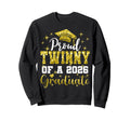 Super Proud Twinny 2026 Graduate Sweatshirt - Novelty Apparel Unisex - T-Shirt, Sweatshirt, Hoodie
