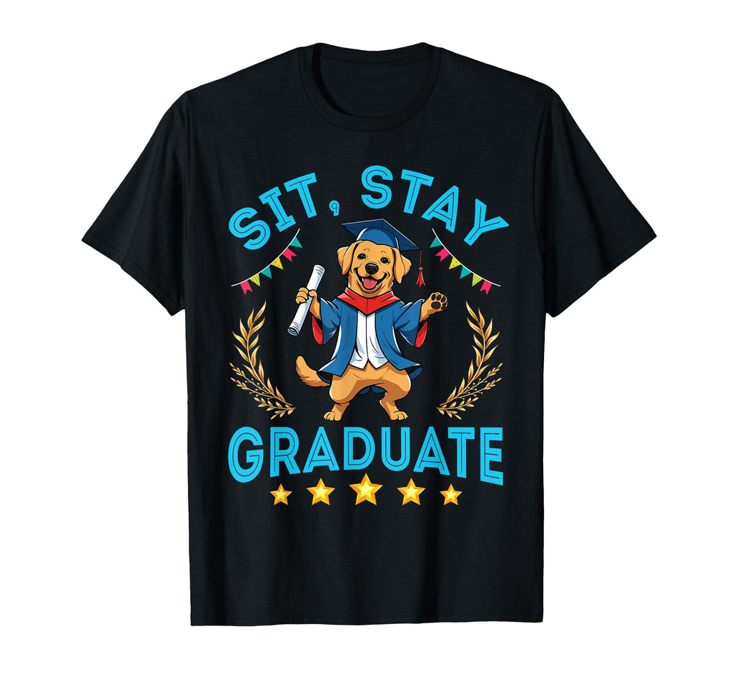 Labrador Senior Dad Mom Sit Stay T-Shirt - Novelty Apparel Men Women - T-Shirt, Sweatshirt, Hoodie