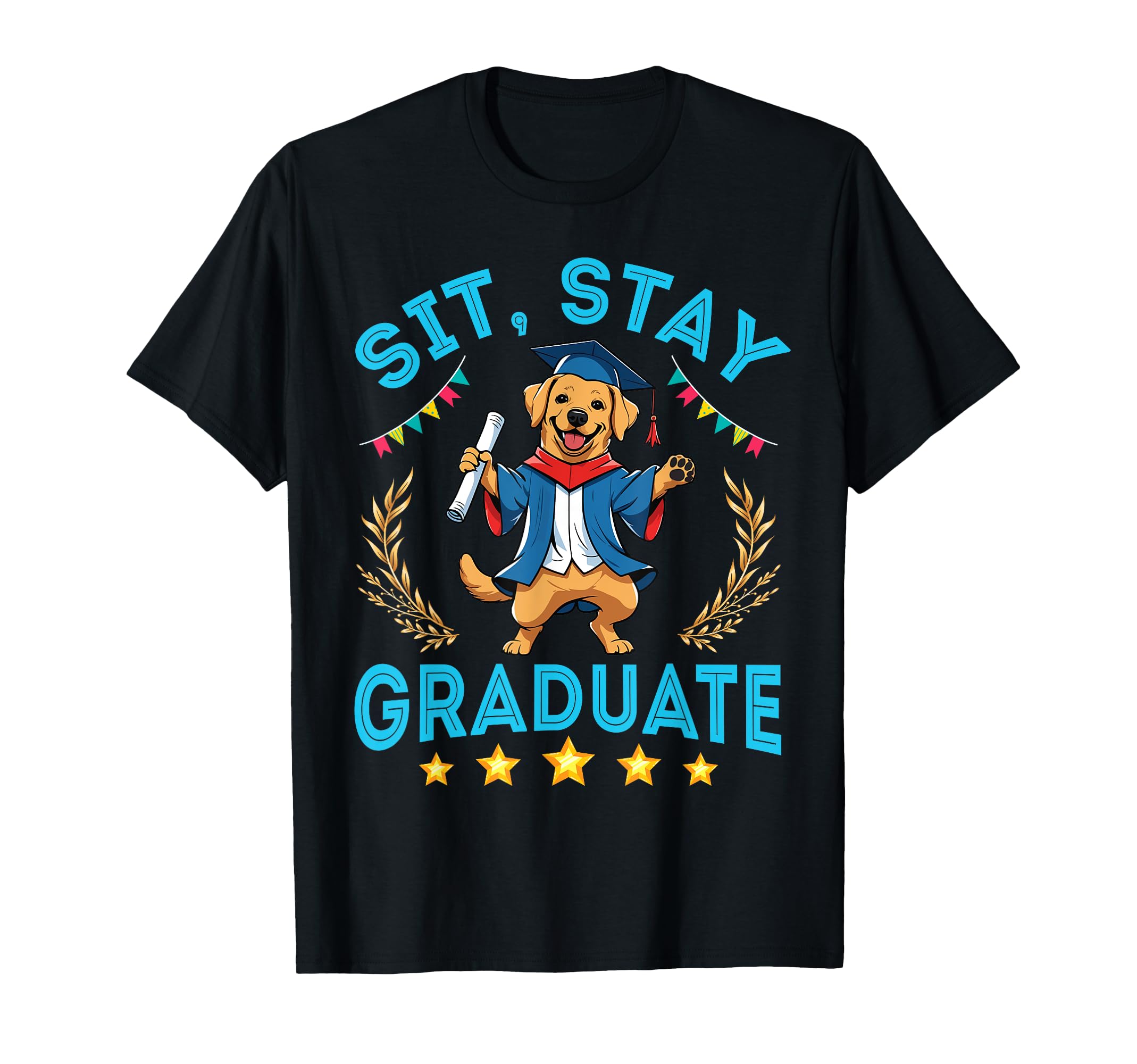 Labrador Senior Dad Mom Sit Stay T-Shirt - Novelty Apparel Men Women - T-Shirt, Sweatshirt, Hoodie
