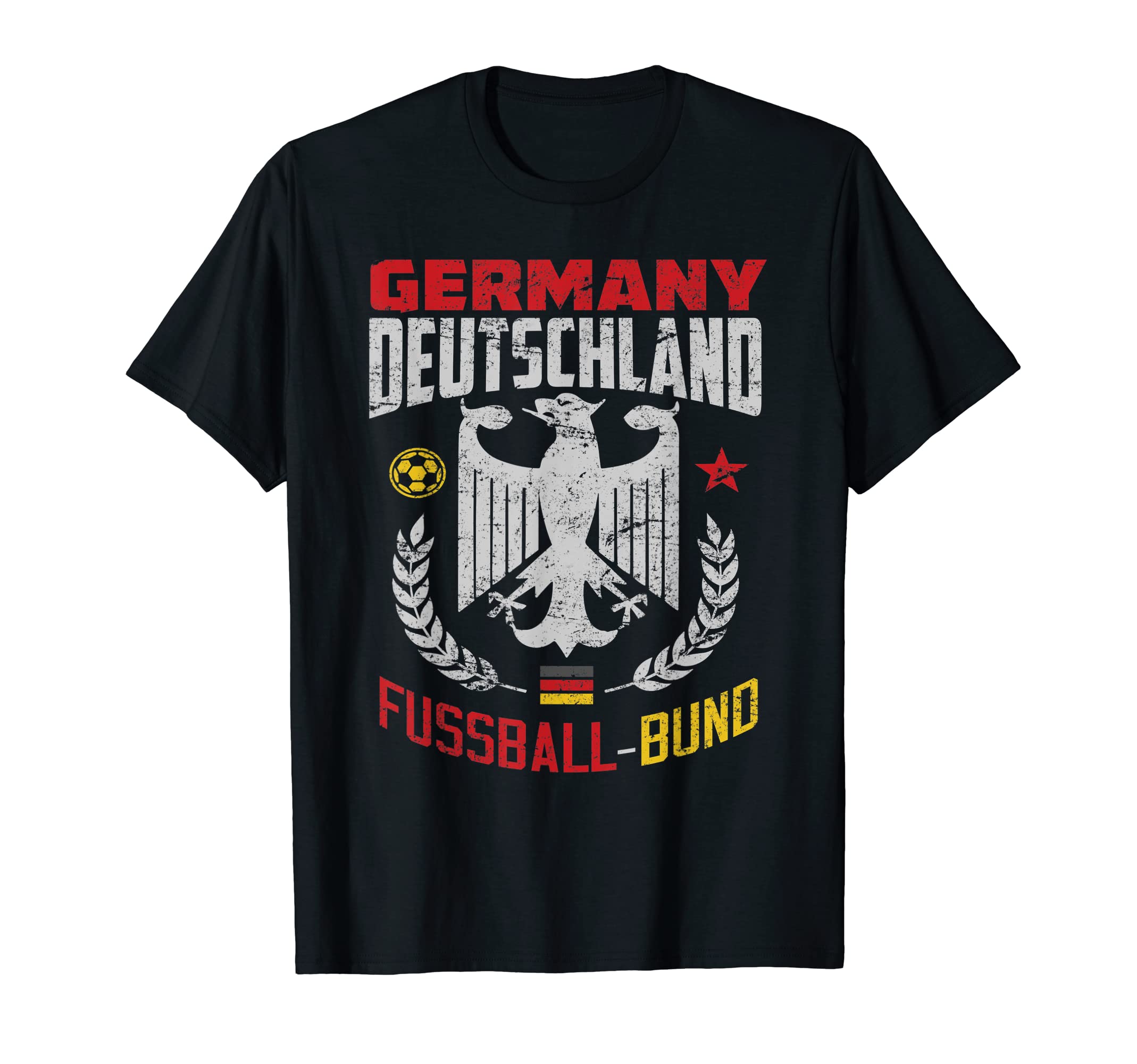 German Football Flag Germany T-Shirt - Fun Novelty Design Men Women - T-Shirt, Sweatshirt, Hoodie