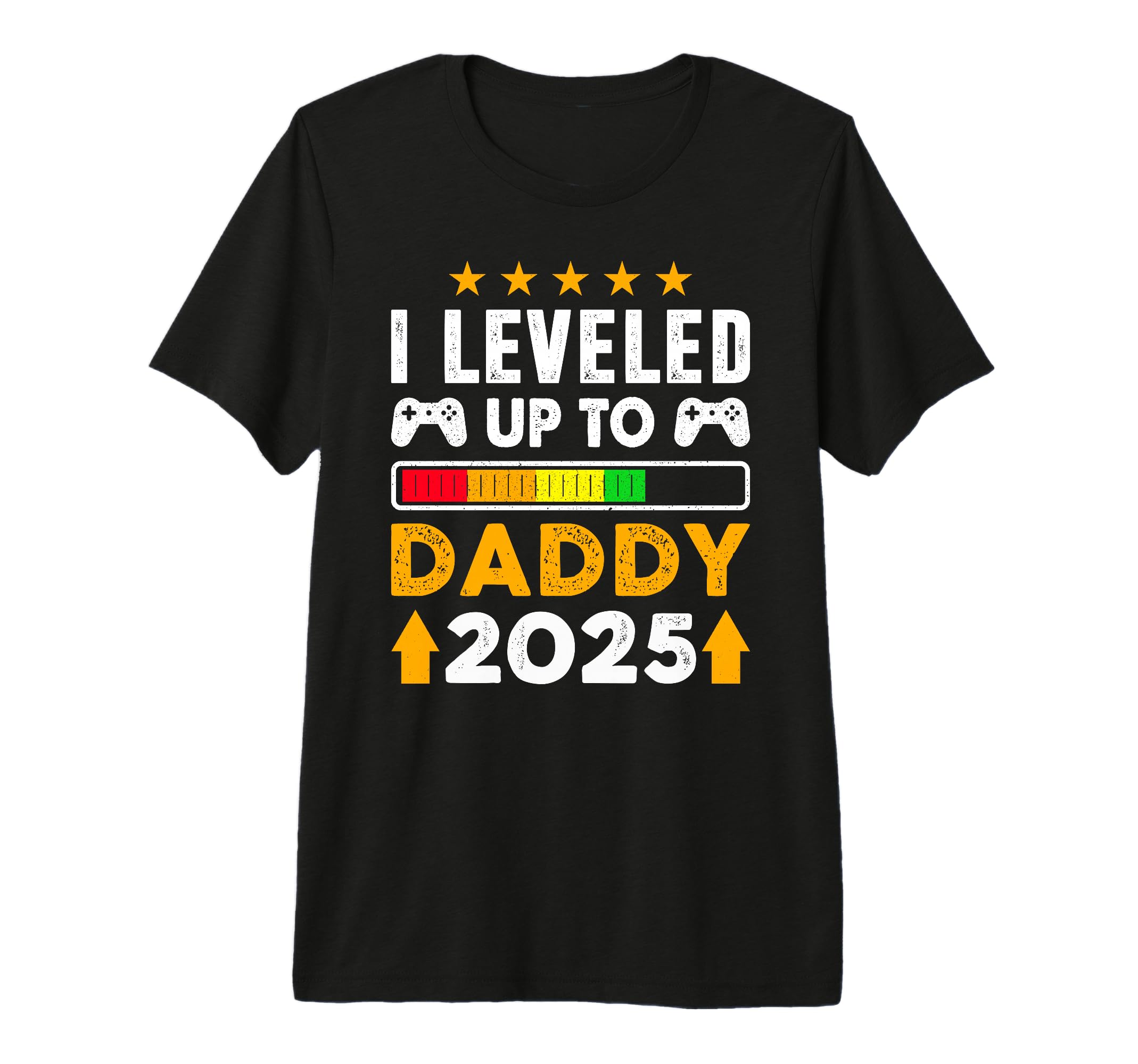 I Leveled Up To Daddy 2025 Soon To Be T-Shirt - Minimalist Print Unisex - T-Shirt, Sweatshirt, Hoodie