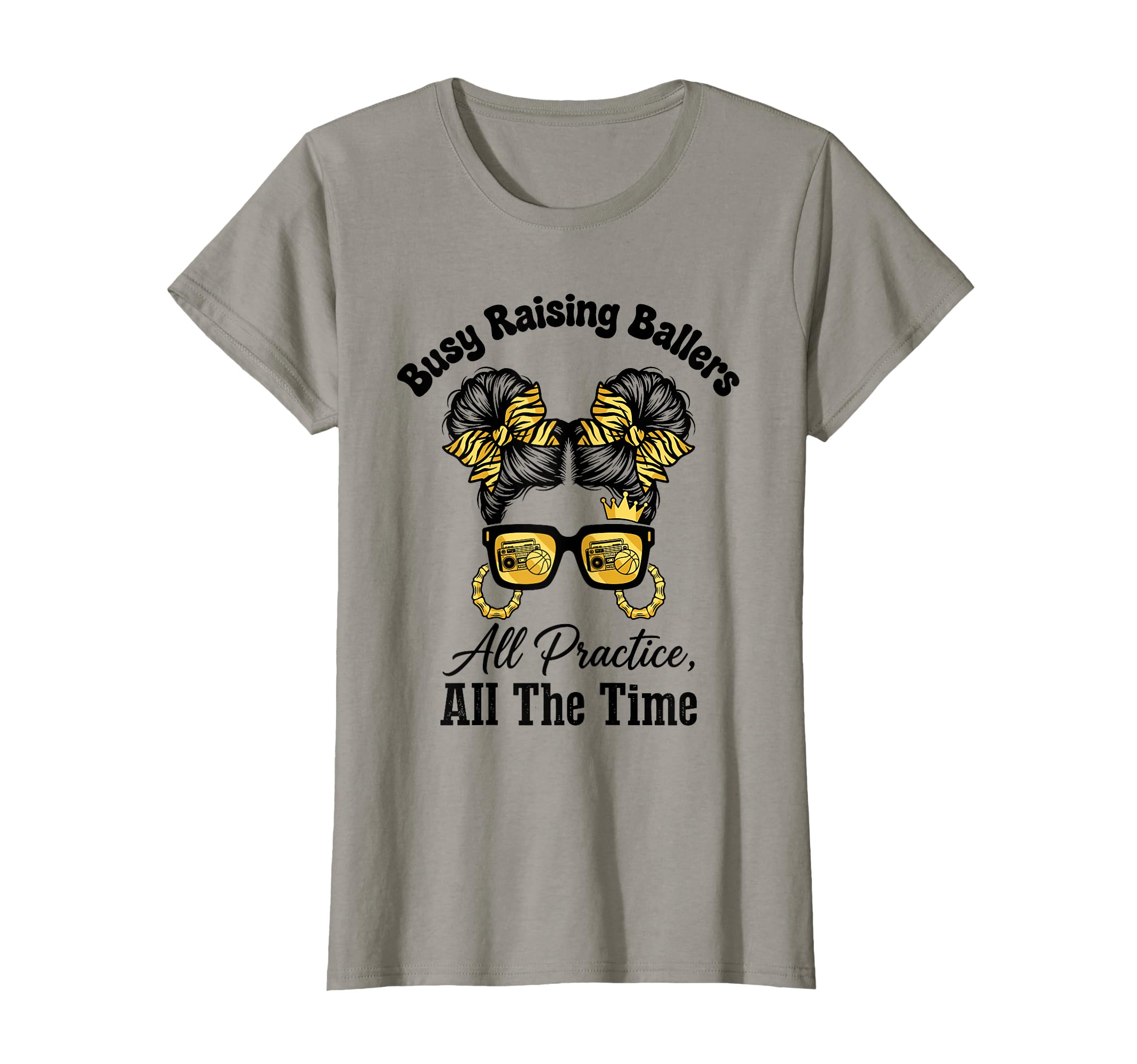 Busy Raising Ballers All Practice T-Shirt - Minimalist Print for Adults - T-Shirt, Sweatshirt, Hoodie