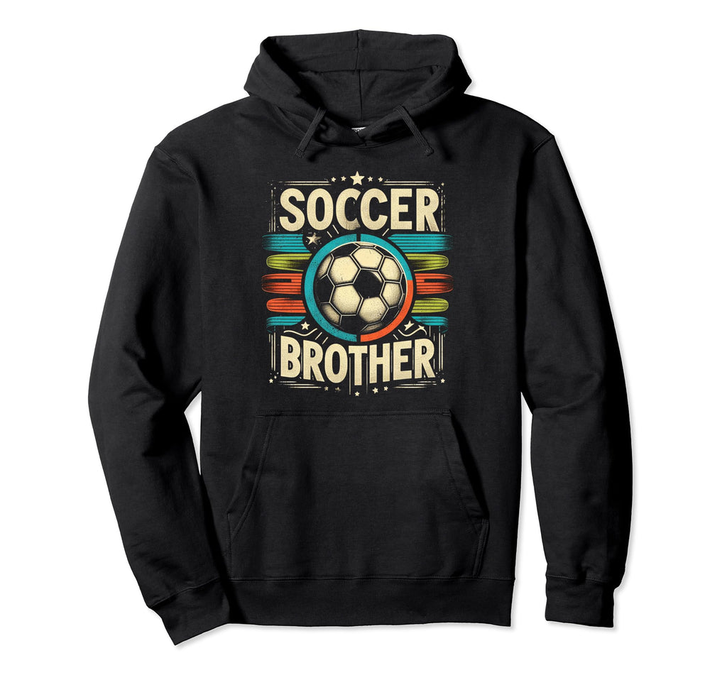 Soccer Brother Family Matching Team Hoodie - Graphic Print Men Women - T-Shirt, Sweatshirt, Hoodie