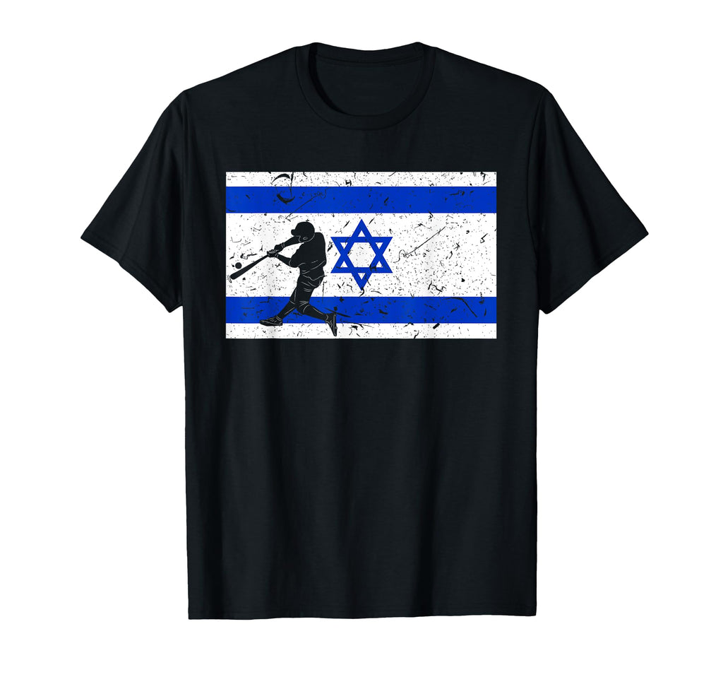 Baseball League Israel Flag National T-Shirt - Graphic Print Men Women - T-Shirt, Sweatshirt, Hoodie