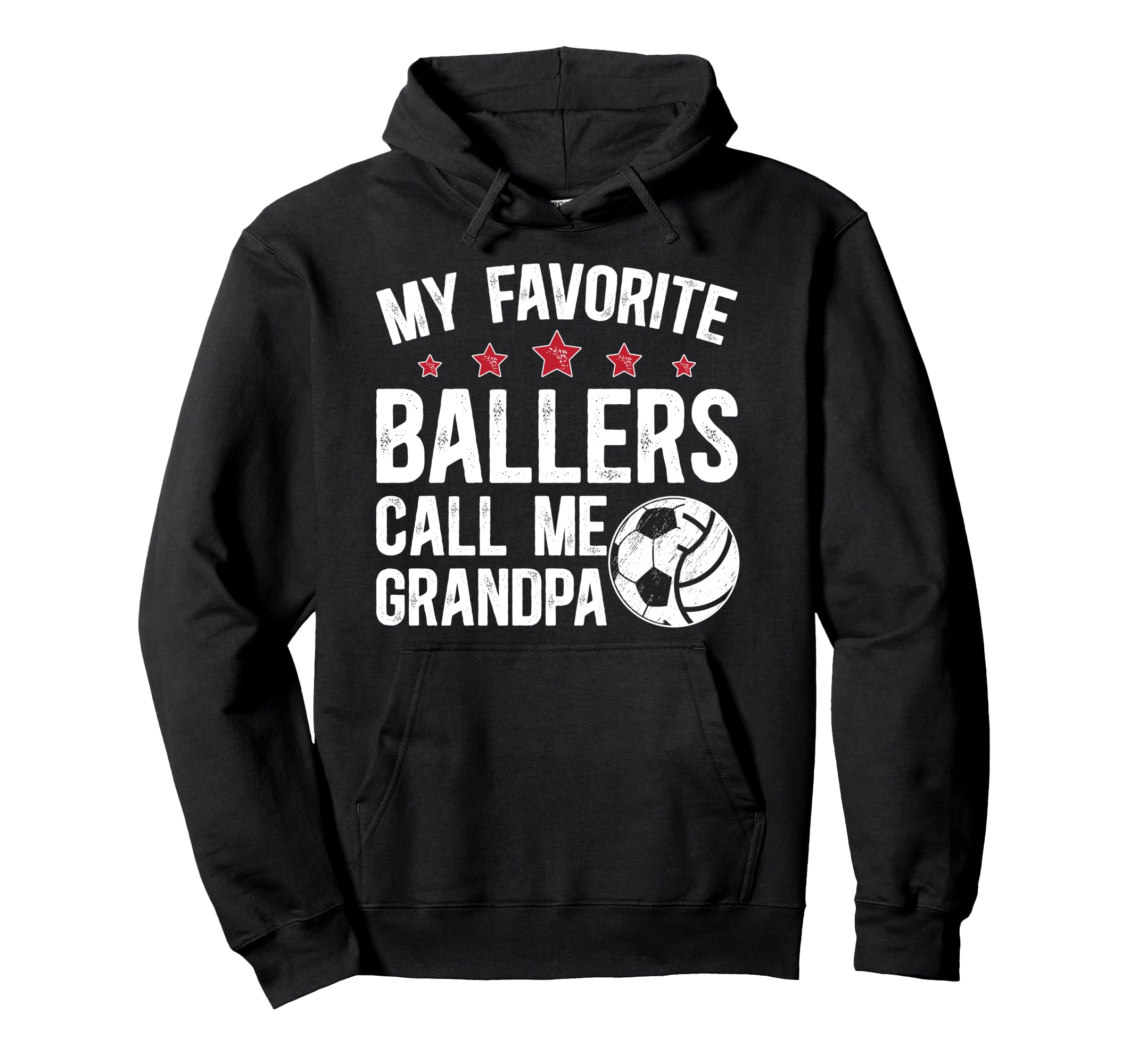 Favorite Ballers Call Me Grandpa Hoodie - Graphic Print for Adults - T-Shirt, Sweatshirt, Hoodie