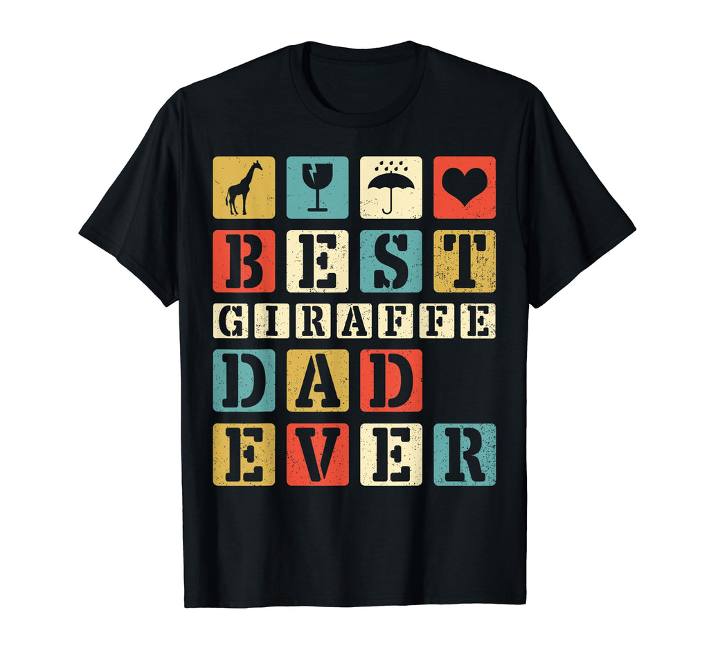 Giraffe Best Giraffe Dad Ever T-Shirt - Graphic Print Unisex - T-Shirt, Sweatshirt, Hoodie
