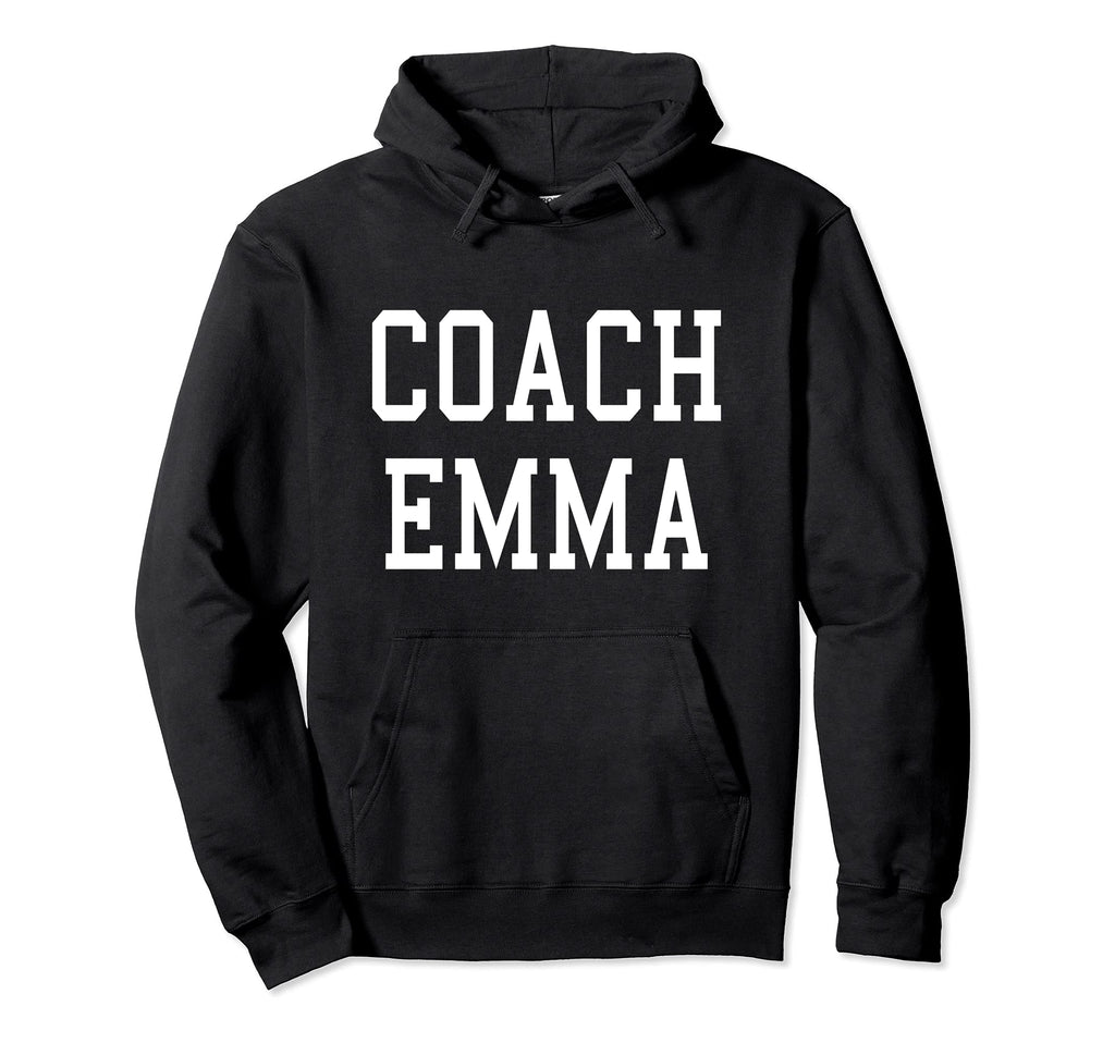 Coach Emma Custom Football Soccer Hoodie - Novelty Apparel for Adults - T-Shirt, Sweatshirt, Hoodie