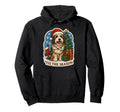 Tis Season Bearded Collie Dog Merry Hoodie - Novelty Apparel for Adults - T-Shirt, Sweatshirt, Hoodie