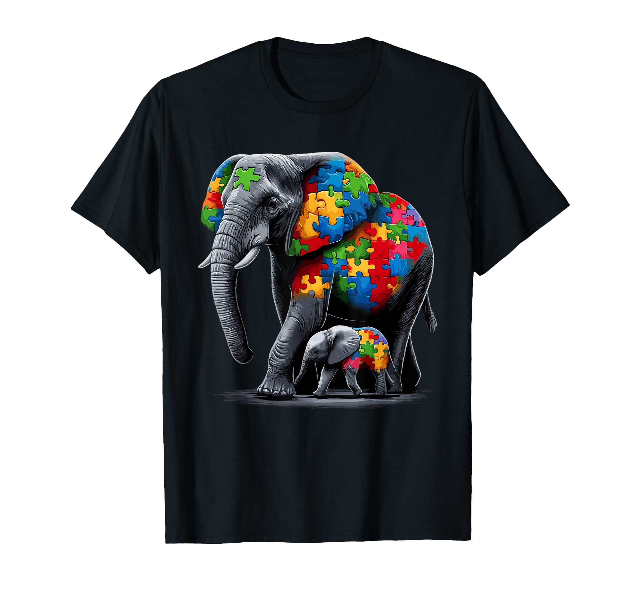 Elephant Autism Awareness Autism Mom T-Shirt - Unique Graphic Men Women - T-Shirt, Sweatshirt, Hoodie
