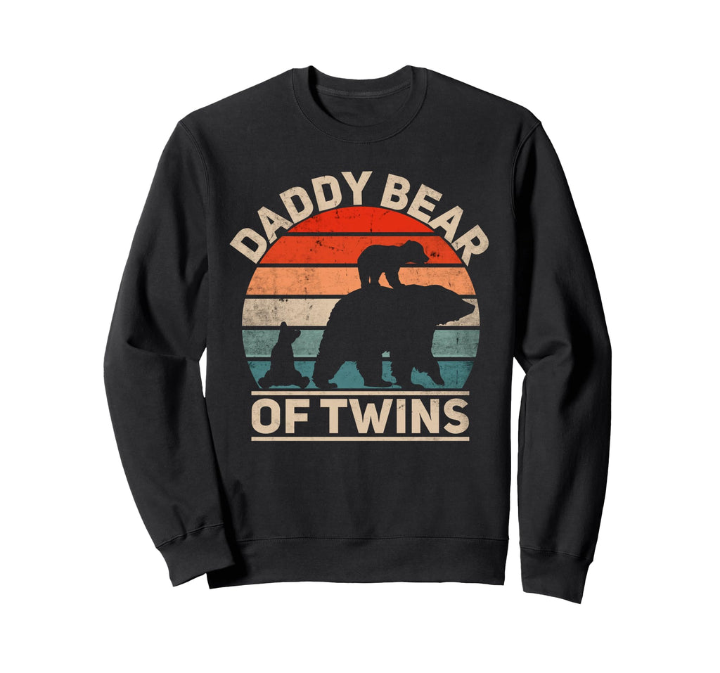 Daddy Bear Twins Announcement Sweatshirt - Casual Everyday Wear Unisex - T-Shirt, Sweatshirt, Hoodie