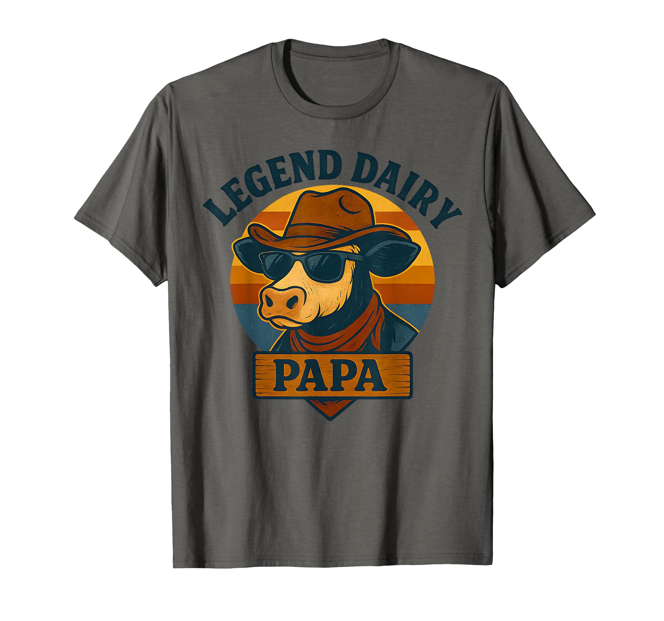 Legend Dairy Papa Funny Cattle Farmer T-Shirt - Unique Graphic Unisex - T-Shirt, Sweatshirt, Hoodie