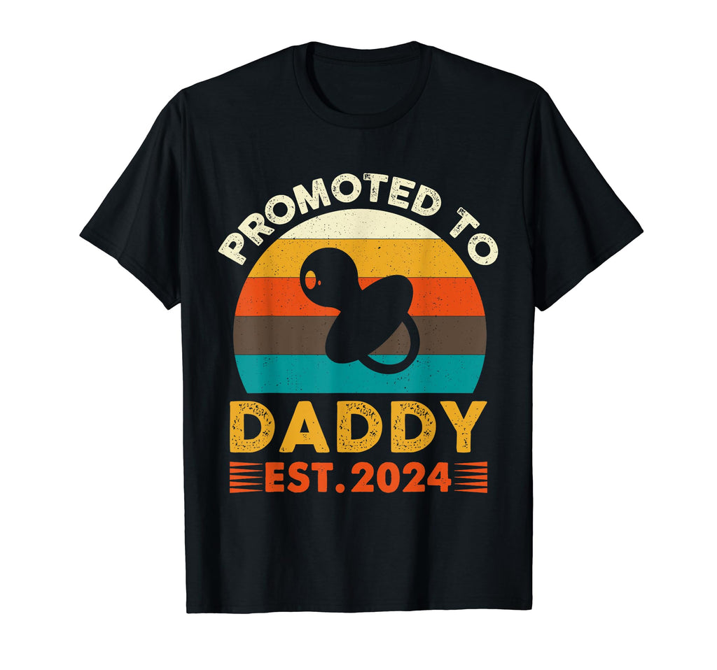 Promoted To Dad Est 2024 T-Shirt - Graphic Print Men Women - T-Shirt, Sweatshirt, Hoodie