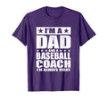 Dad Baseball Coach Fathers Day Shirts Gift T-Shirt - Unique Graphic Unisex - T-Shirt, Sweatshirt, Hoodie