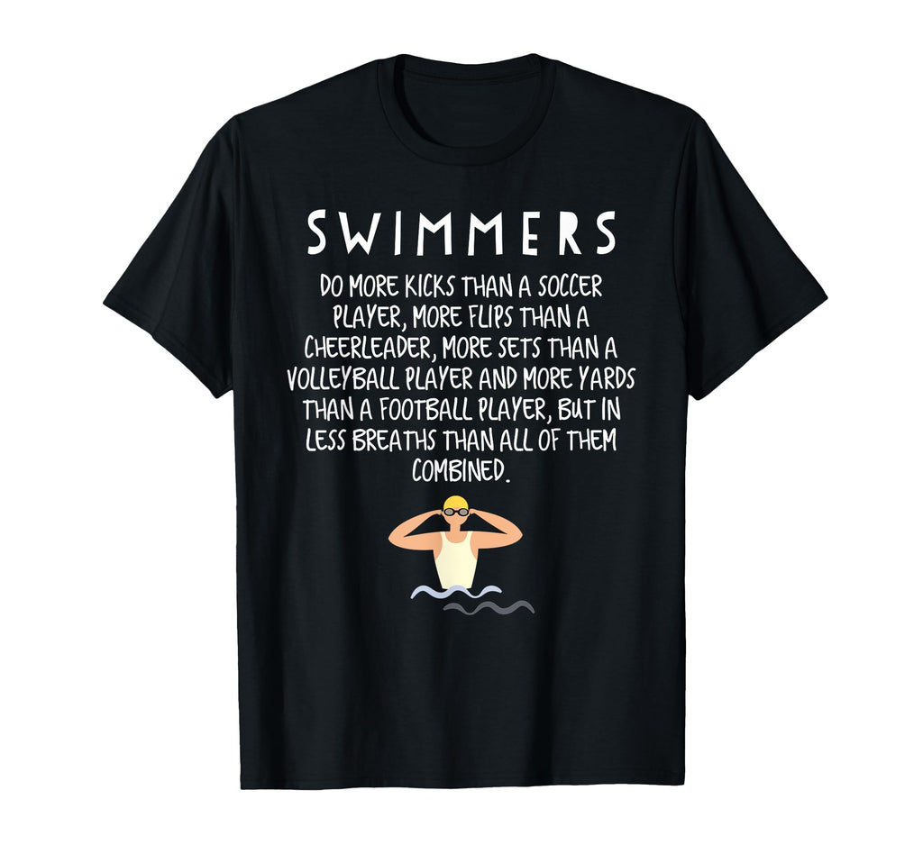 Funny Professional Swimmer Does More T-Shirt - Trendy Graphic for Adults - T-Shirt, Sweatshirt, Hoodie