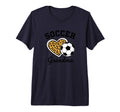 Soccer Grandparent Leopard Heart T-Shirt - Casual Everyday Wear for Adults - T-Shirt, Sweatshirt, Hoodie