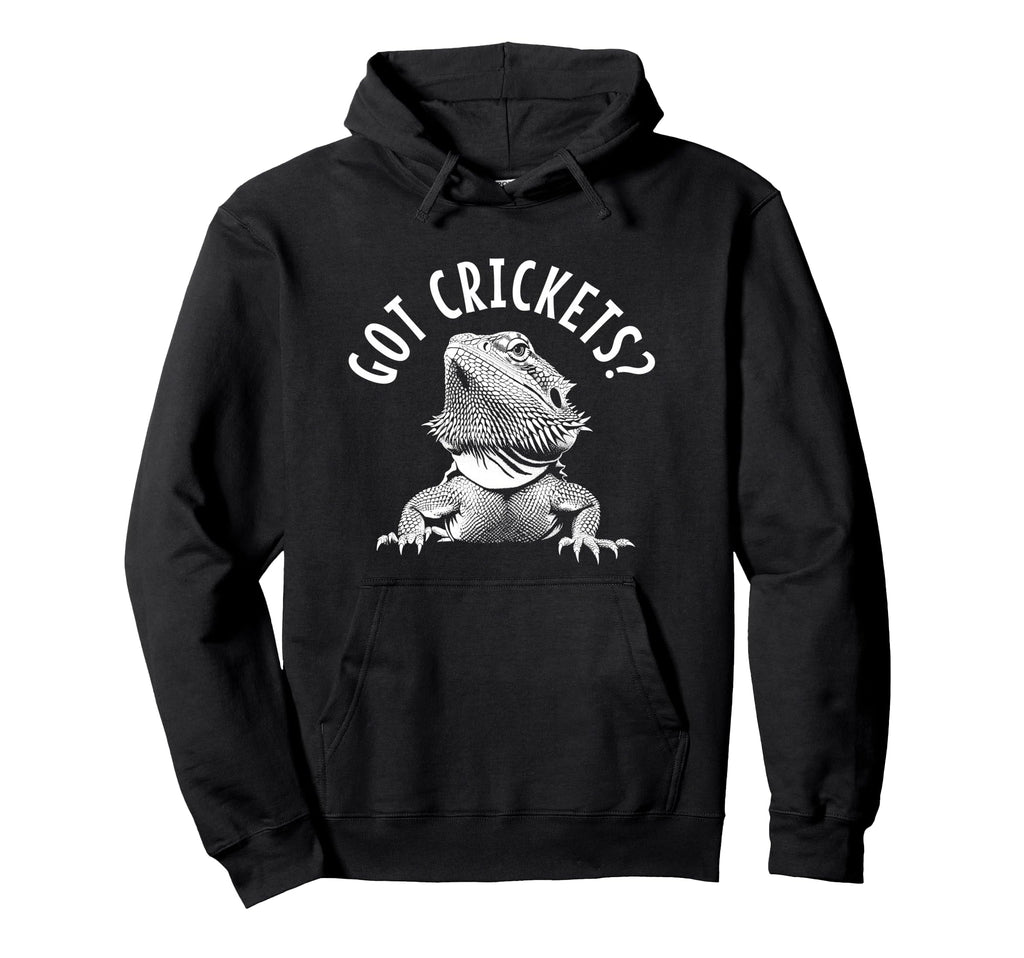 Bearded Dragon Got Crickets Funny Reptile Hoodie - Graphic Print Unisex - T-Shirt, Sweatshirt, Hoodie